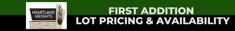Heartland Heights First Addition Lot Pricing and Availability Tab